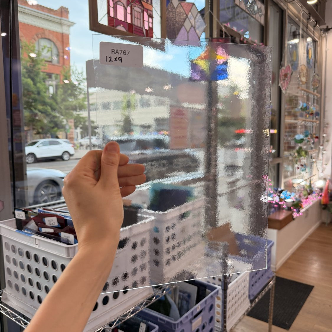 Transparent Clear Lightly Textured