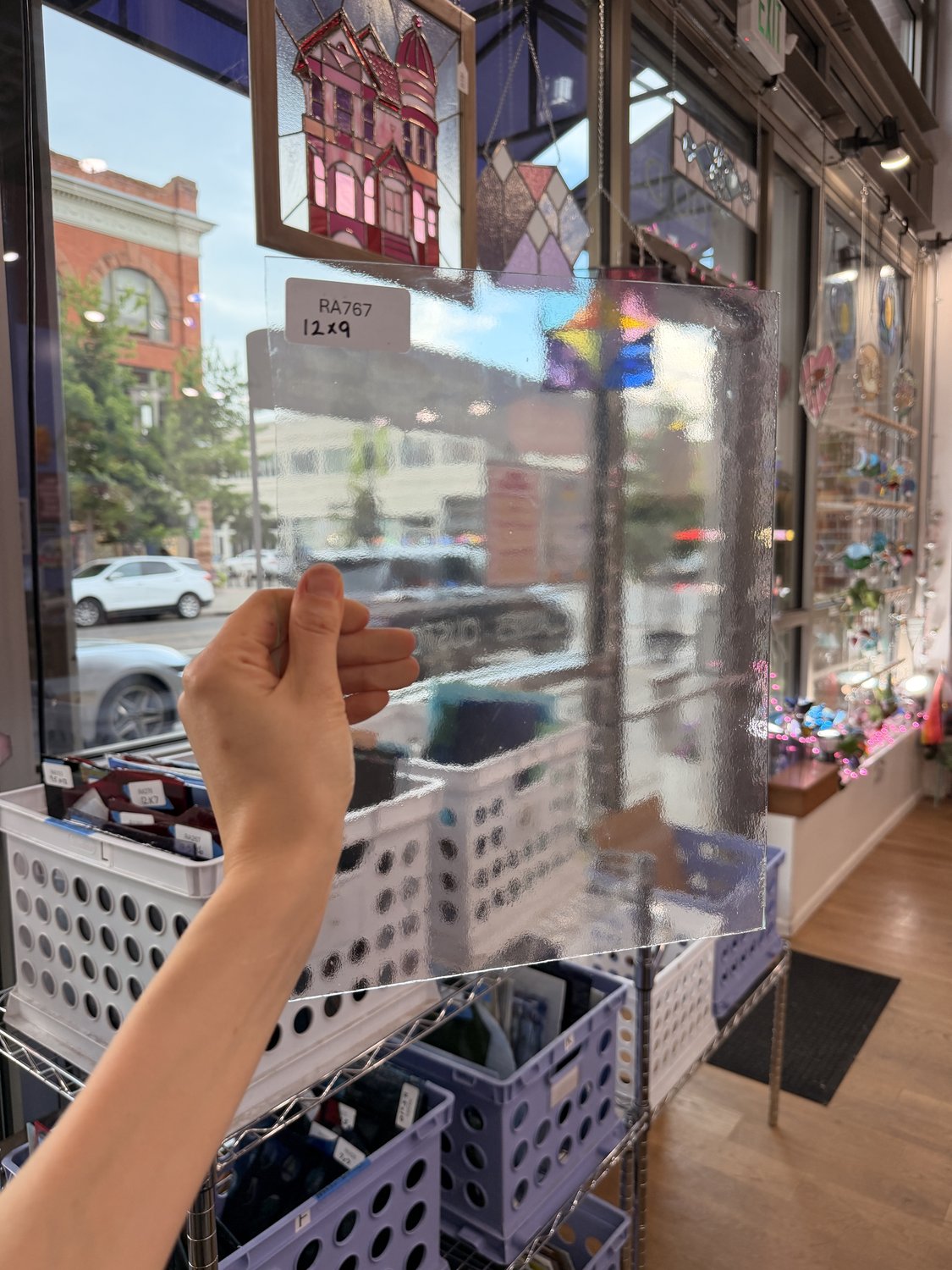 Transparent Clear Lightly Textured