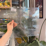 Clear Transparent Spectrum Rough Rolled