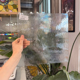 Clear Transparent Spectrum Rough Rolled