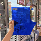 Vintage Blue White Wispy Spectrum