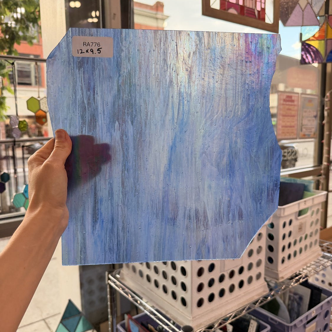 Blue Wispy Iridescent