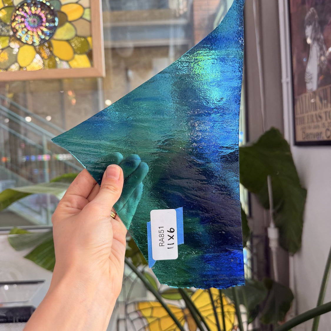 Blue Green Mixed Transparent