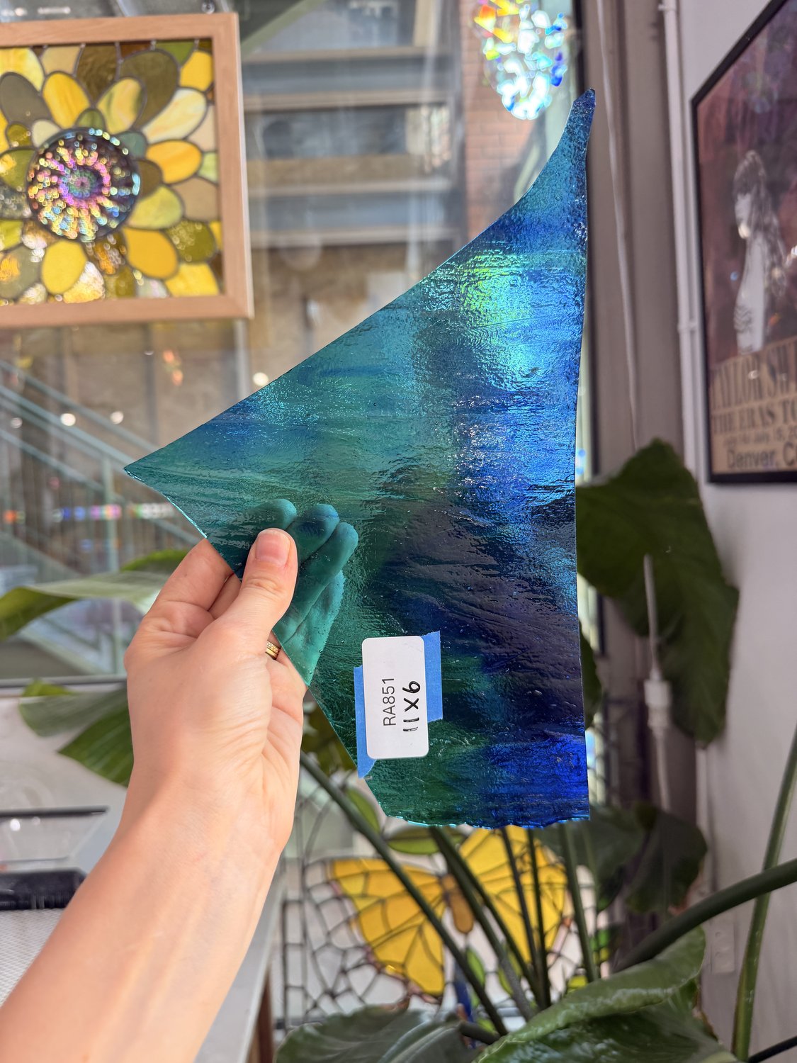 Blue Green Mixed Transparent