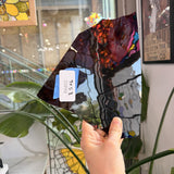 Dark Amber Transparent Vintage Mouthblown