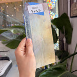 Light Blue Thin Iridescent Bullseye Fusible 90 COE