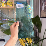 Teal Mouthblown Crackle Fremont