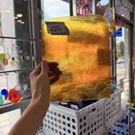 Mixed Amber Clear Chicago Art Glass – RA888