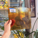 Mixed Amber Clear Chicago Art Glass – RA889