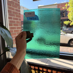 Emerald Green Iridescent Bullseye Fusible 90 COE
