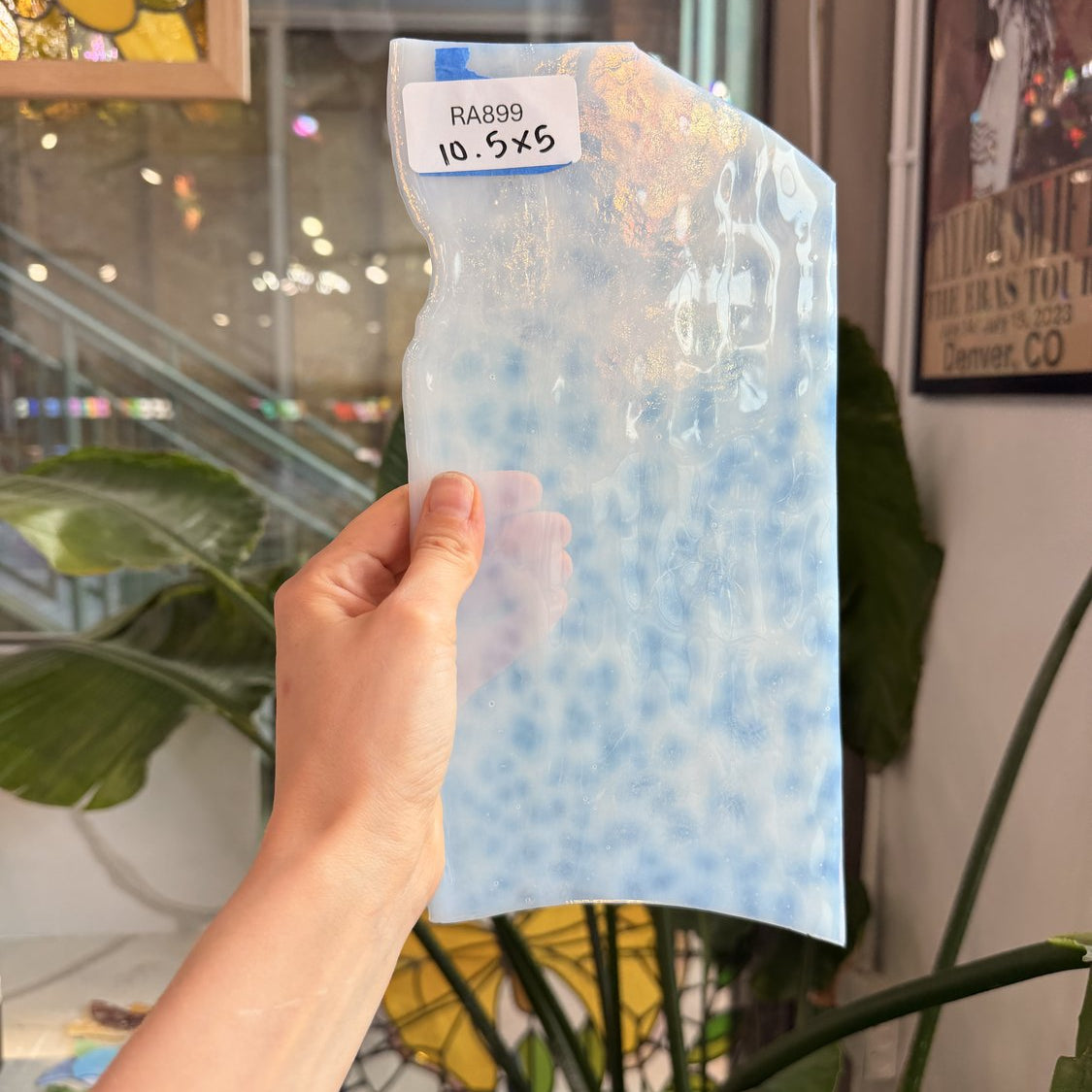 Clear Mottled Chicago Art Glass