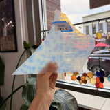 Clear Mottled Chicago Art Glass – RA900