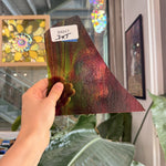 Rainbow Multicolor Transparent Bullseye Sheet Glass