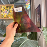 Rainbow Multicolor Transparent Bullseye Sheet Glass