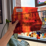 Orange Red Transparent Wispy