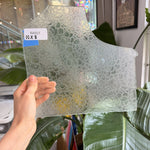 Seafoam Transparent Glue Chip Sheet Glass