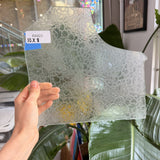 Seafoam Transparent Glue Chip Sheet Glass