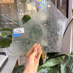 Seafoam Transparent Glue Chip Sheet Glass