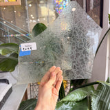 Seafoam Transparent Glue Chip Sheet Glass