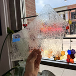 Seafoam Transparent Glue Chip Sheet Glass