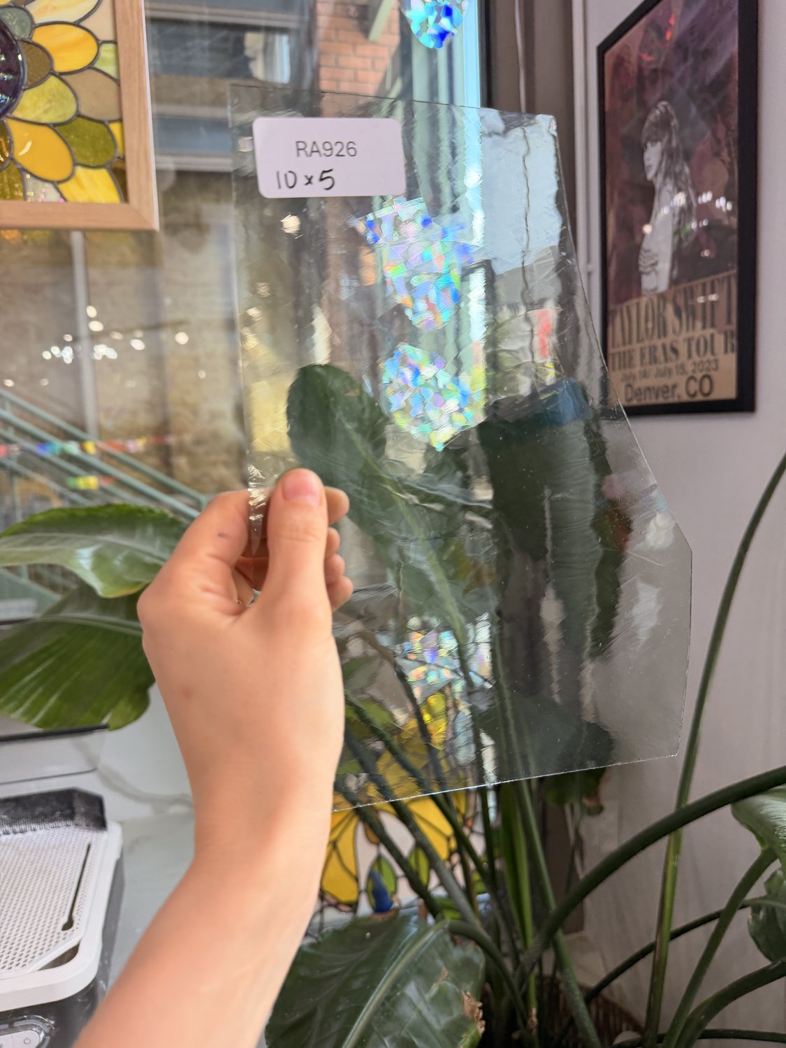 Clear Mouthblow Desag Vintage Sheet Glass