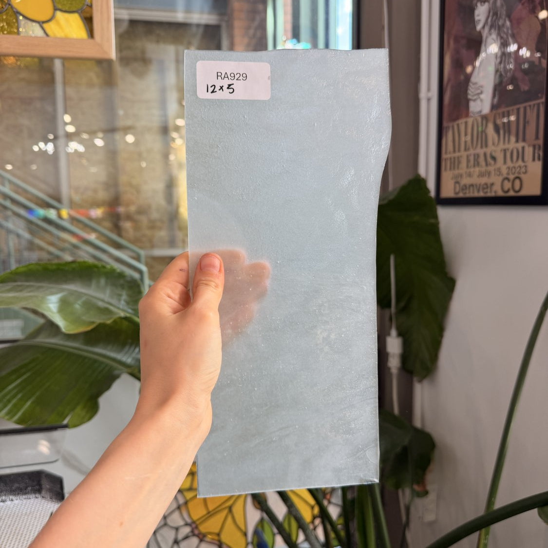 Milky Stipple Solid White Youghiogheny Sheet Glass