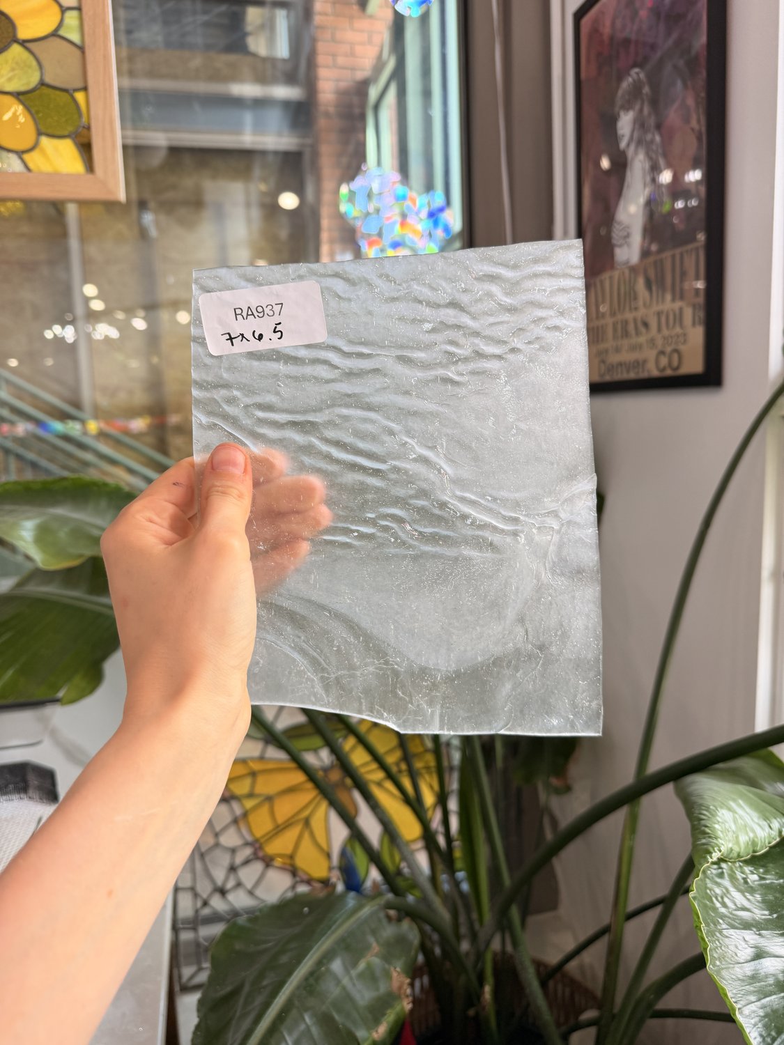Milky White Textured Youghiogheny Sheet Glass