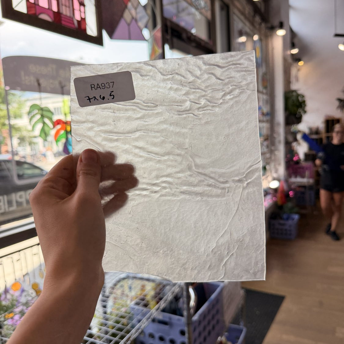 Milky White Textured Youghiogheny Sheet Glass
