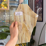 Tan Brown Wispy Oceanside Sheet Glass