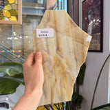Tan Brown Wispy Oceanside Sheet Glass