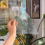 Transparent Seedy Lamberts Mouth Blown Sheet Glass