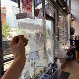 Transparent Seedy Lamberts Mouth Blown Sheet Glass