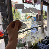 Clear Reamy Wispy Mouthblown Lamberts Glass