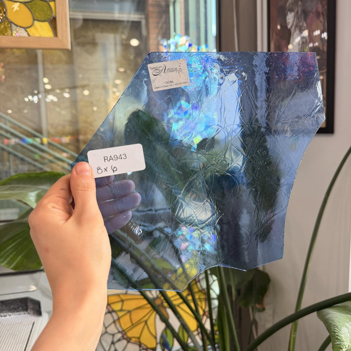 Light Blue Spectrum Artique Sheet Glass