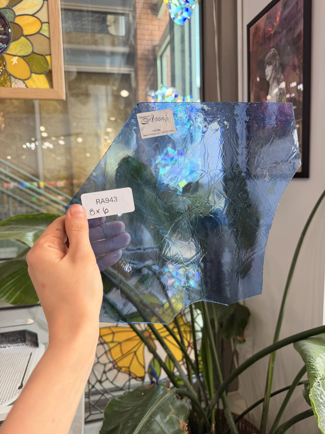 Light Blue Spectrum Artique Sheet Glass