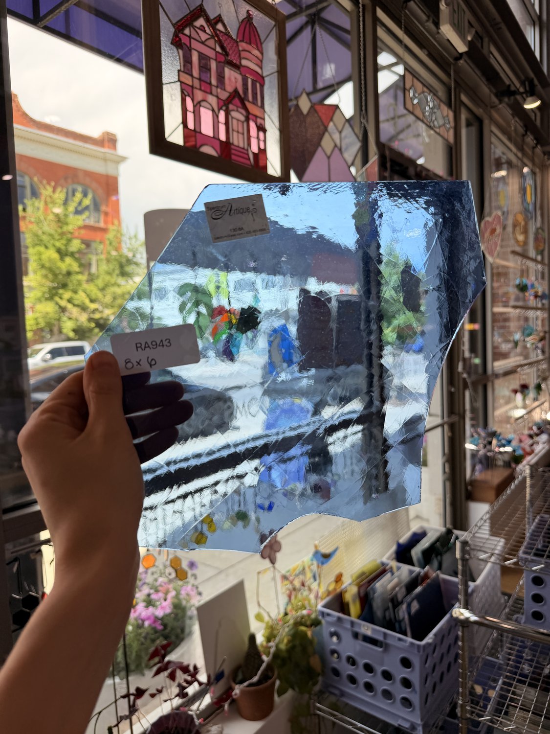 Light Blue Spectrum Artique Sheet Glass