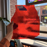 Red Transparent Bullseye Fusible Sheet Glass Bullseye Glass