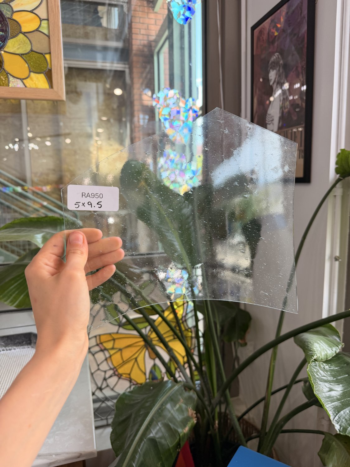 Clear Seedy Oceanside Sheet Glass