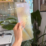 Transparent Bullseye Stringer Iridescent Fusible 90 COE Sheet Glass