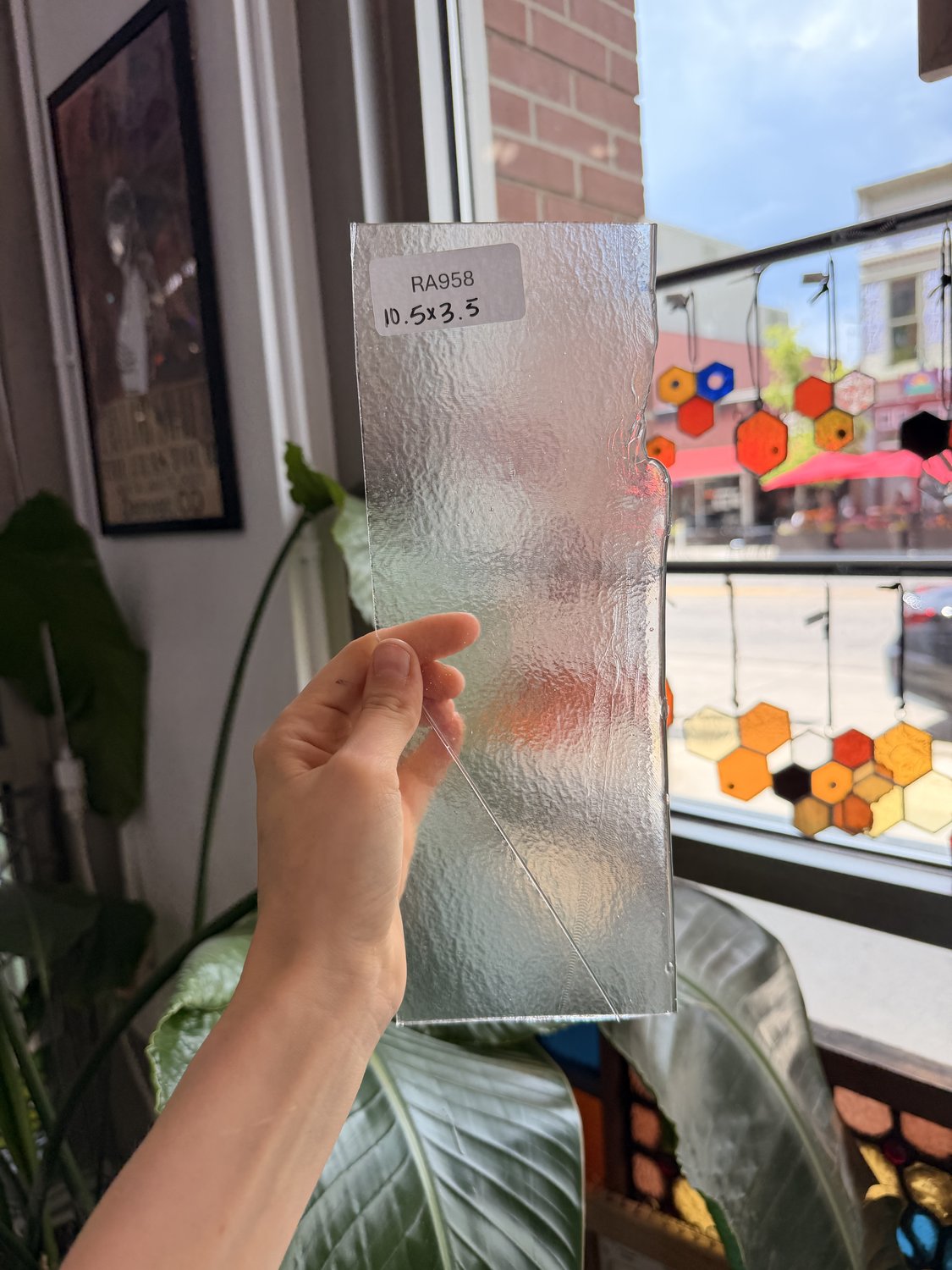 Transparent Bullseye Stringer Iridescent Fusible 90 COE Sheet Glass