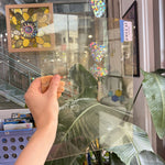 Transparent Mouthblown Light Yellow Vintage GNA Sheet Glass – RA965