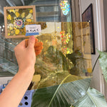 Vintage Amber Transparent GNA Sheet Glass