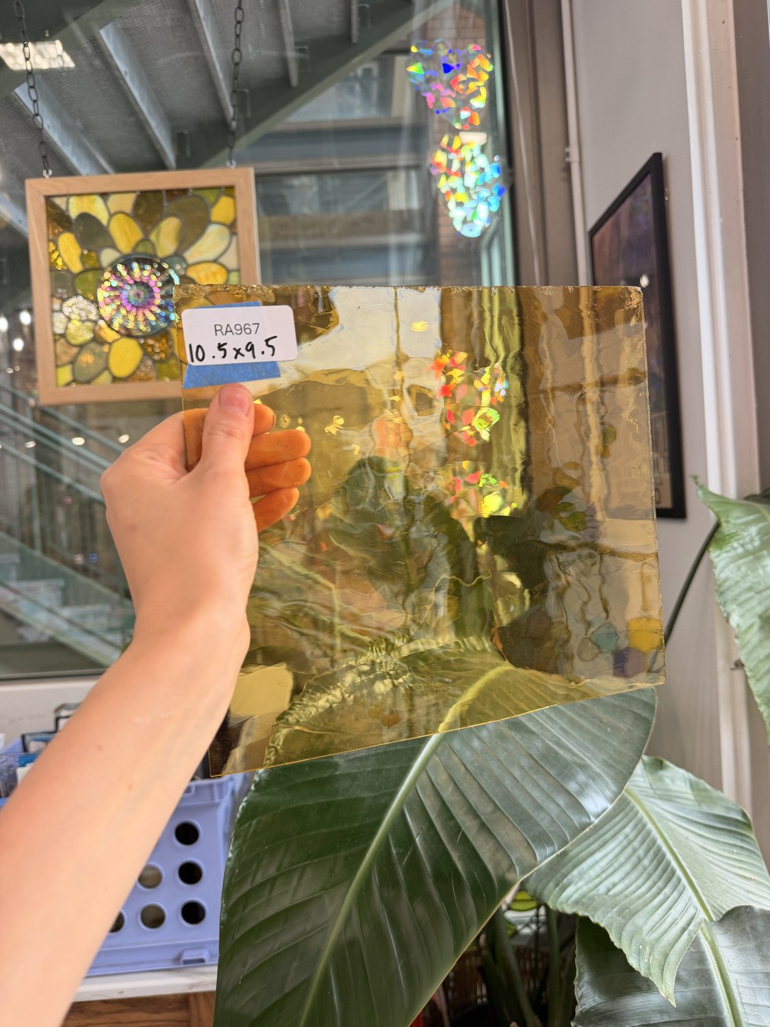 Vintage Amber Transparent GNA Sheet Glass