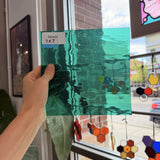 Teal Transparent Oceanside Waterglass