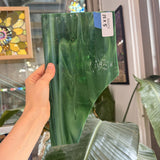 Green White Wispy Spectrum Sheet Glass