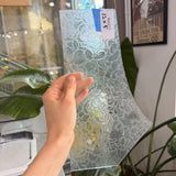 Seafoam Transparent Glue Chip Sheet Glass