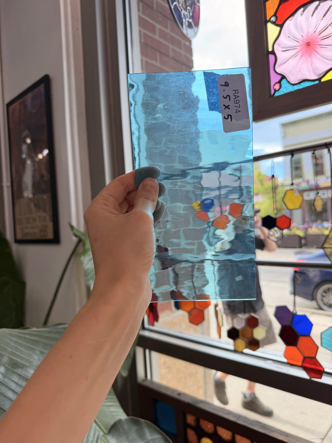 Sky Blue Oceanside Transparent Waterglass