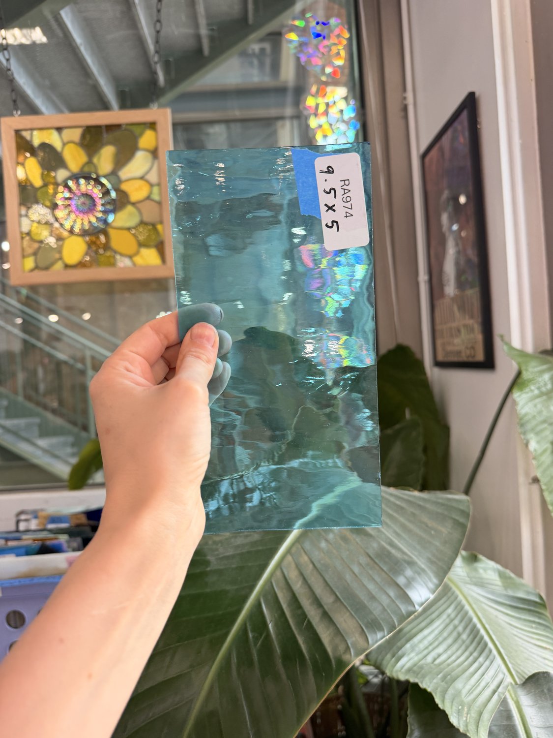 Sky Blue Oceanside Transparent Waterglass
