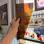 Dark Amber Transparent Textured Sheet Glass – RA978
