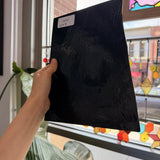 Black Opal Textured Wissmach Sheet Glass